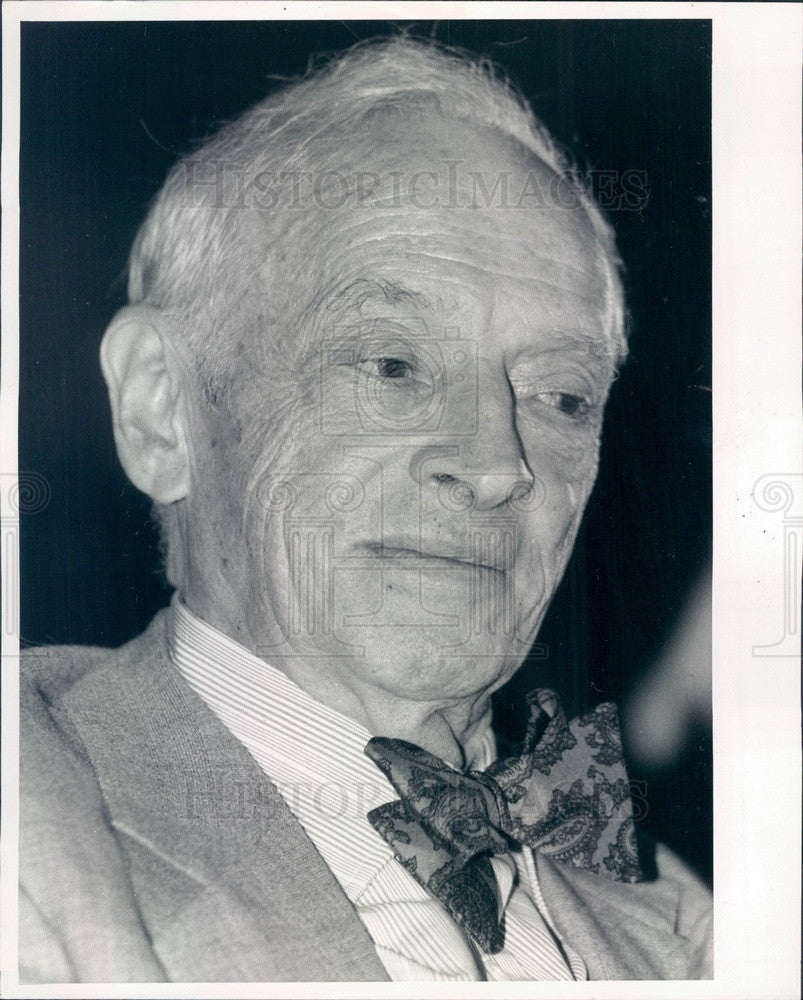 1990 Nobel Prize Winning Author Saul Bellow Press Photo - Historic Images
