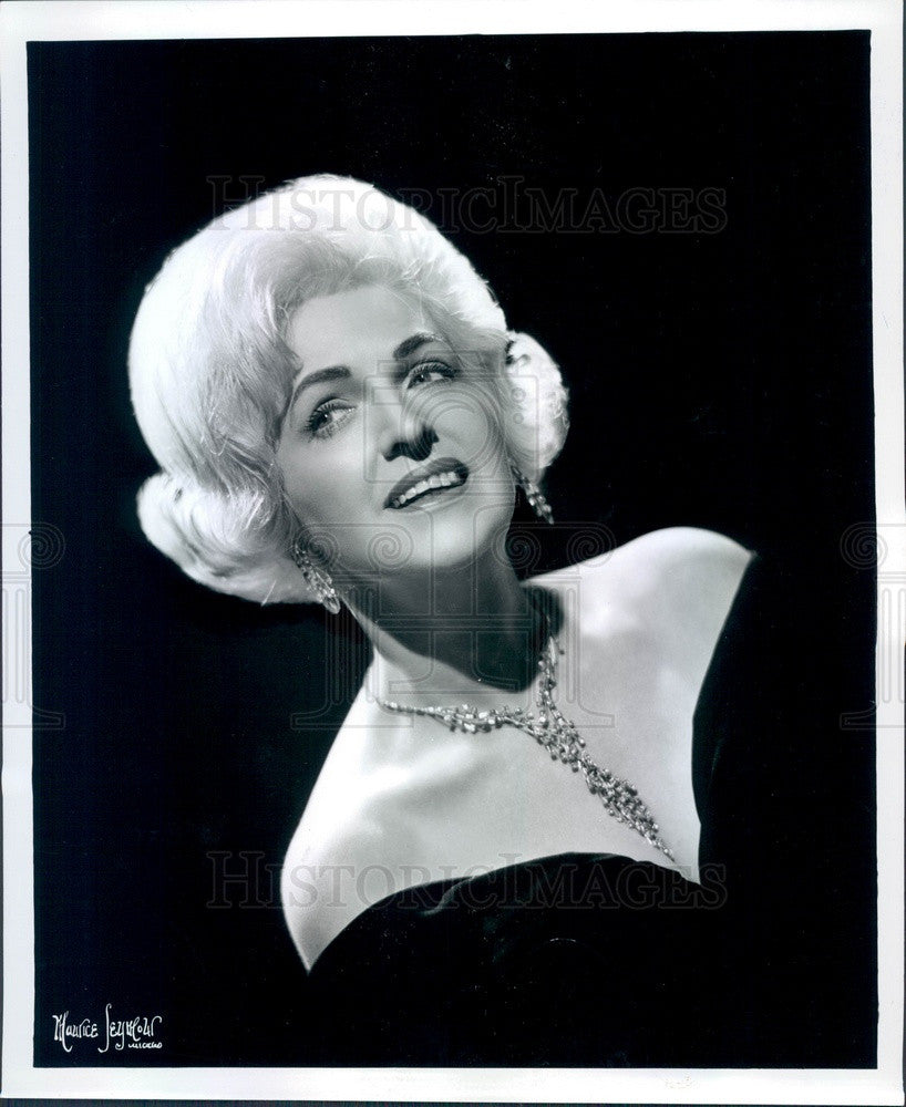 1968 Chicago, Illinois Pianist & Singer Avis Kent Press Photo - Historic Images