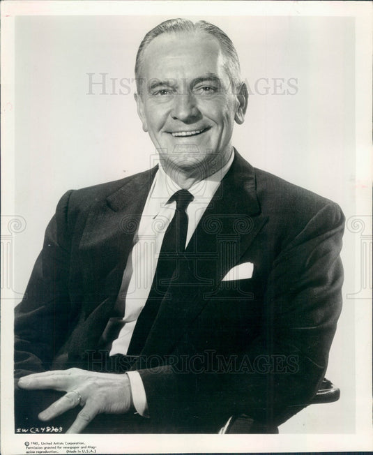 1960 Hollywood Actor & Movie Star Fredric March Press Photo - Historic Images