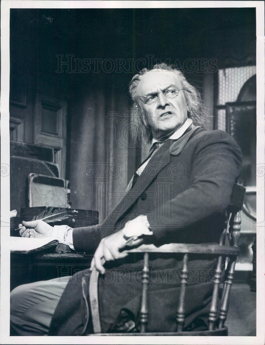 1955 Hollywood Actor & Movie Star Fredric March Press Photo - Historic Images