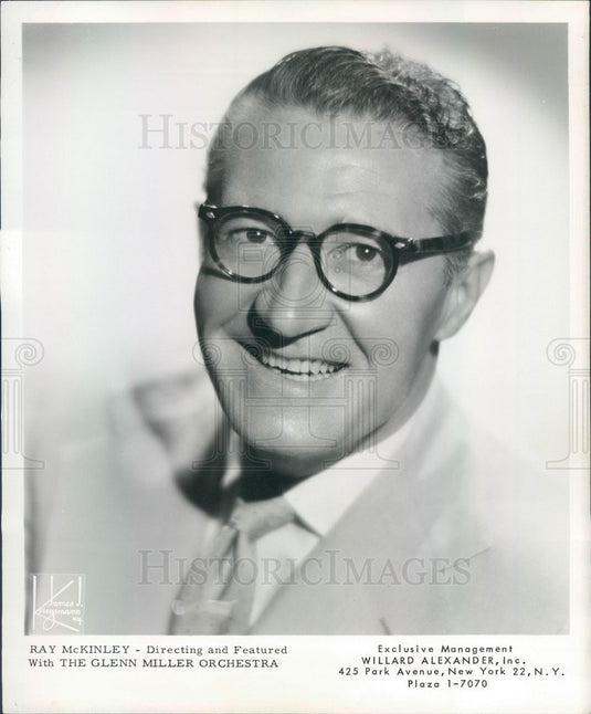 1960 American Jazz Drummer/Singer/Bandleader Ray McKinley Press Photo - Historic Images