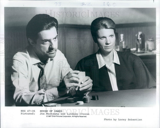 1988 Hollywood Actors & Movie Stars Joe Mantegna & Lindsay Crouse Press Photo - Historic Images