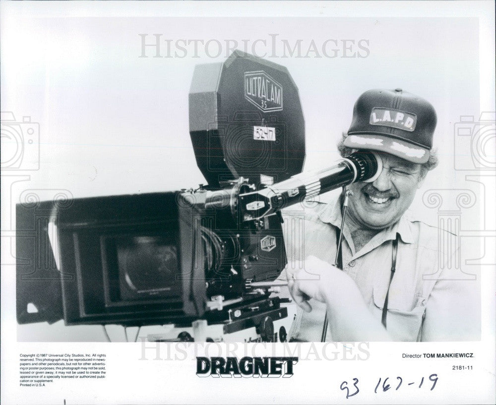 1987 Hollywood Screenwriter/Director/Producer Tom Mankiewicz Press Photo - Historic Images