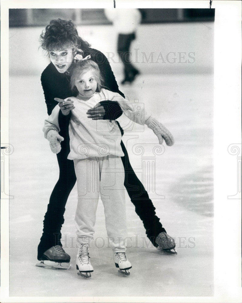 1987 US Olympic Ice Skater Tai Babilonia Press Photo - Historic Images