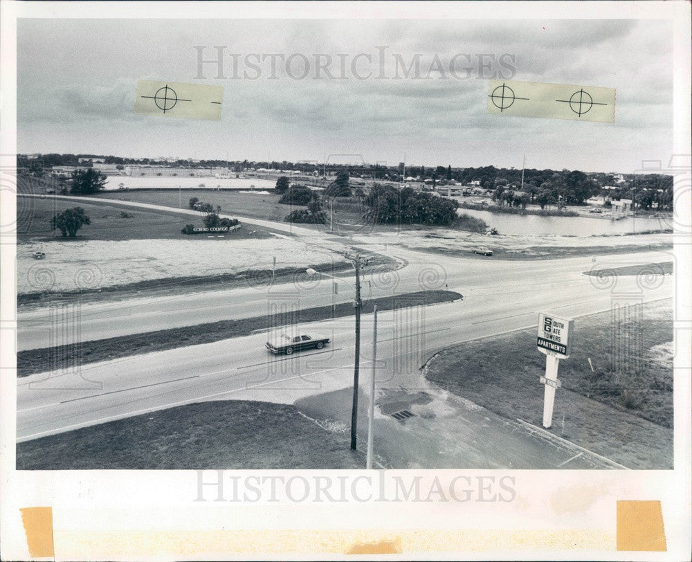 1982 St. Petersburg Florida Eckerd College Lake Extension Site Press Photo - Historic Images