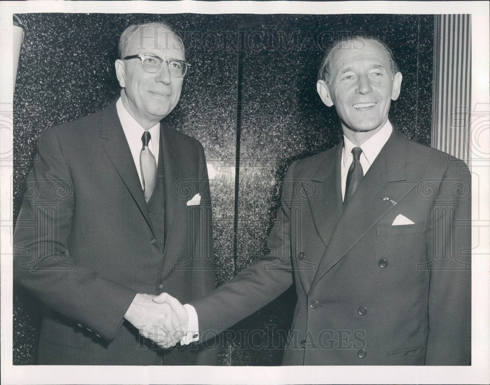1961 International Lawn Tennis Assoc President Jean Borotra Press Photo - Historic Images