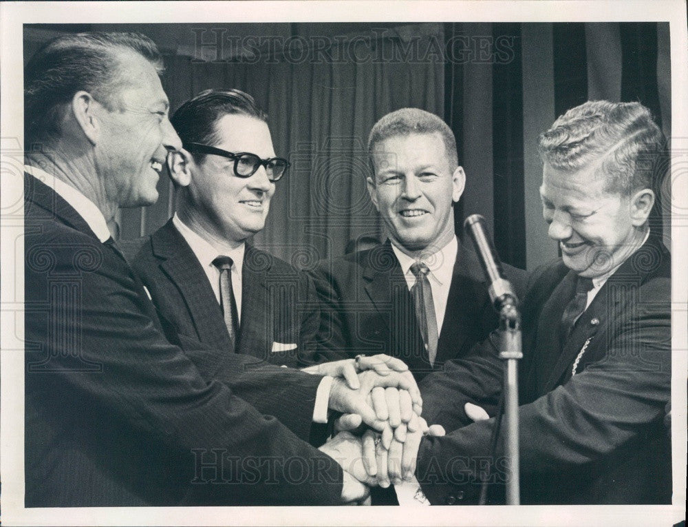 1961 St. Petersburg Florida Mayor Herman Goldner &amp; Councilmen Press Photo - Historic Images