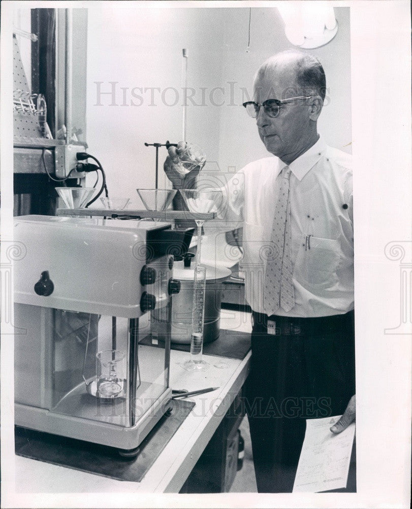 1961 St. Petersburg FL Aquatron Engineering Co Water De-Mineralizer Press Photo - Historic Images
