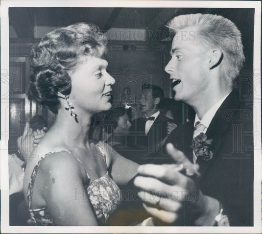 1958 Sweden Princess Birgitta & Gunnar Goransson Press Photo - Historic Images