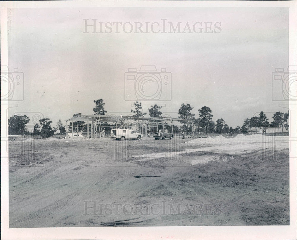 1967 Arcadia, Florida De Soto Fertilizer Plant Construction Press Photo - Historic Images