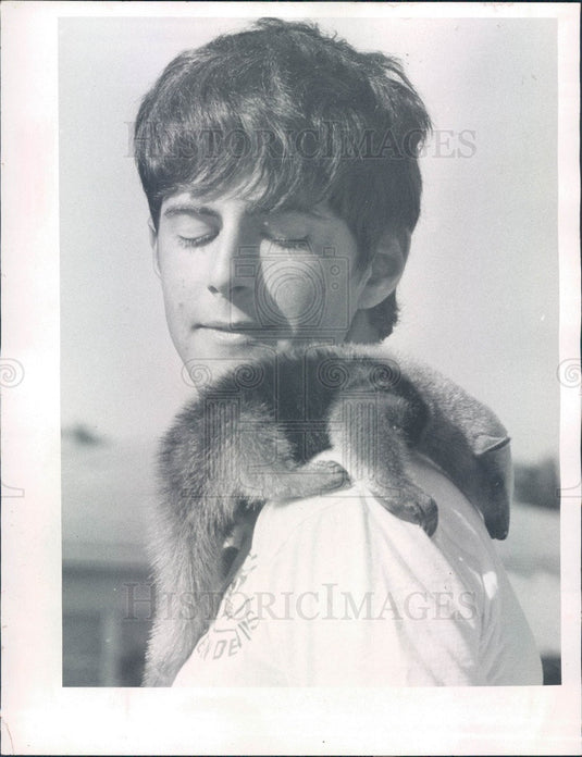 1971 St. Petersburg Florida Pet Baby Anteater & Al Long Press Photo - Historic Images