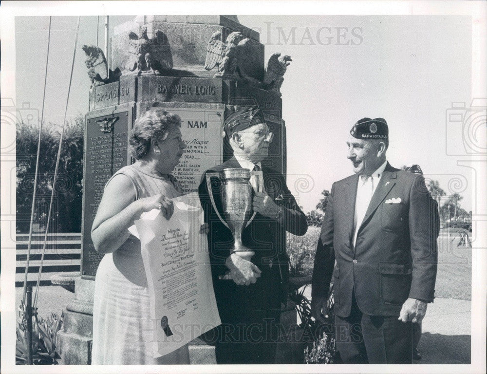 1970 Sarasota, Florida American Legion Citizens of the Year Press Photo - Historic Images