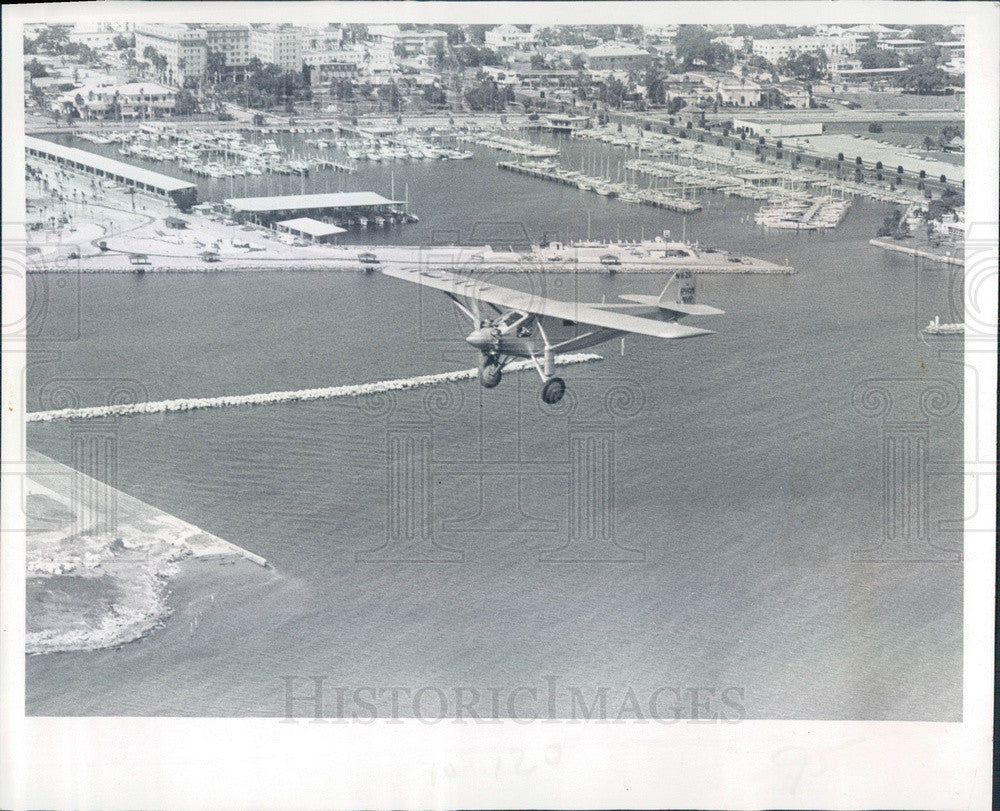 1977 Lindbergh&#39;s Spirit of St. Louis Replica at St. Petersburg FL Press Photo - Historic Images