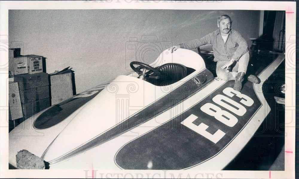 1976 Florida Hydroplane Seminole Miss &amp; Owner Dea Wiseley Press Photo - Historic Images