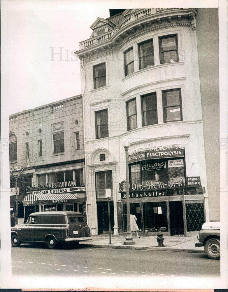 1962 Downtown Washington ADA Office above Old Stein Grill Tavern Press Photo - Historic Images