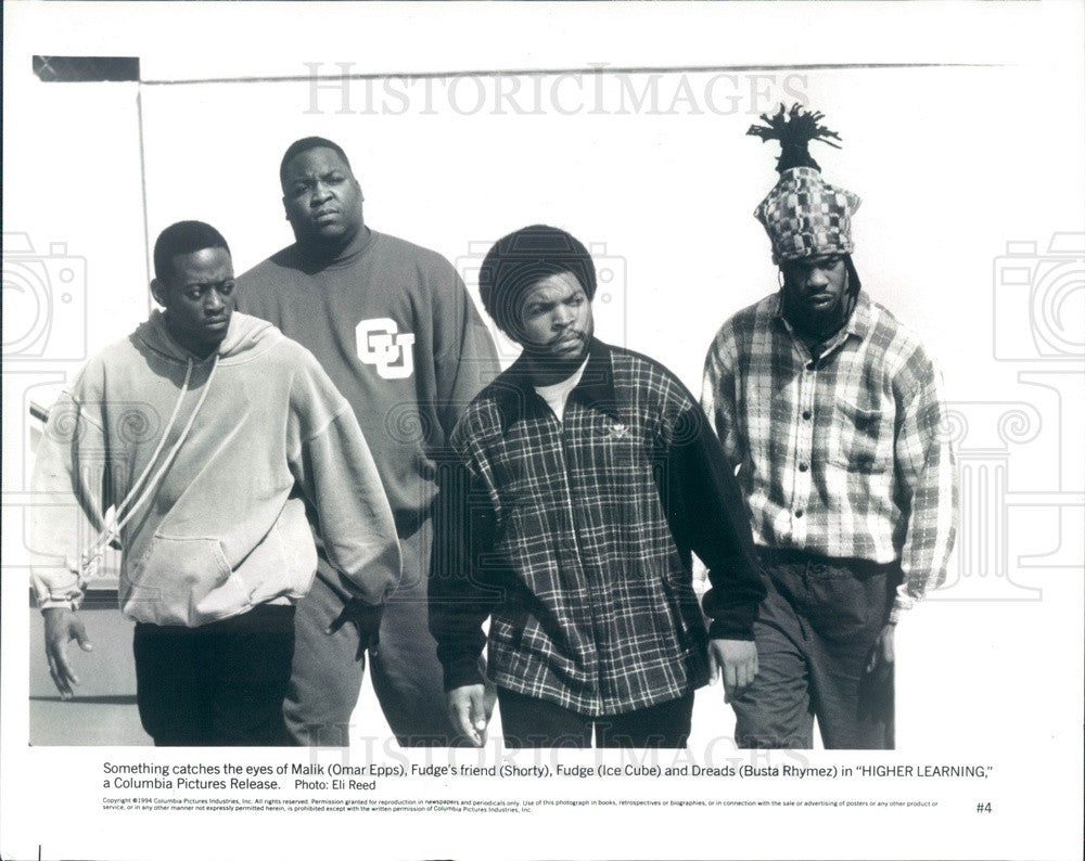 1996 Actors Omar Epps, Shorty, Ice Cube, Busta Rhymez from HBO Press Photo - Historic Images