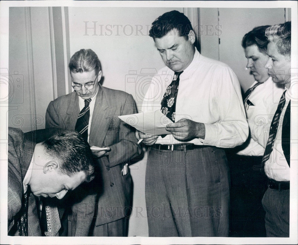 1950 Detroit, Michigan UAW-CIO PR Director Frank Winn Press Photo - Historic Images