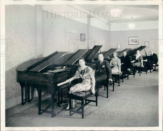 1933 Denver, Colorado Lamont School of Music Pianists Press Photo - Historic Images