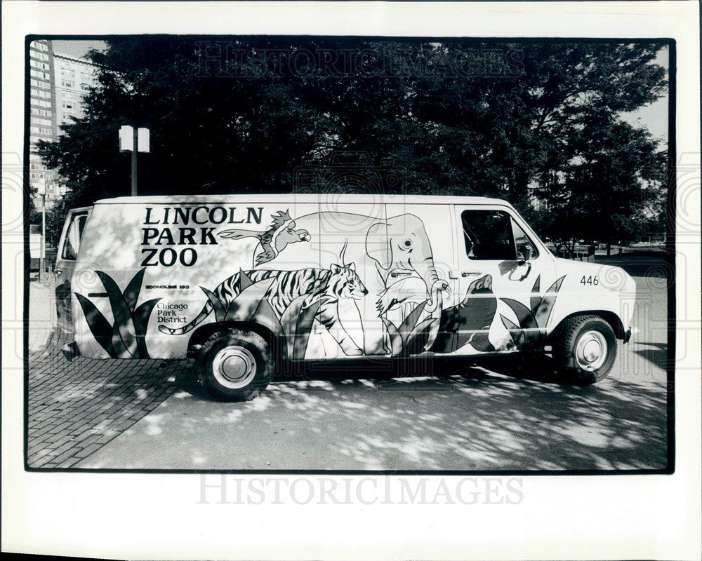 1983 Chicago, Illinois Lincoln Park Traveling Zoo Press Photo - Historic Images