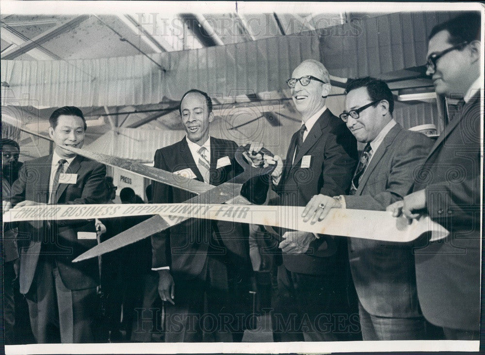 1970 Chicago, Illinois Business Opportunity Fair Opening Press Photo - Historic Images