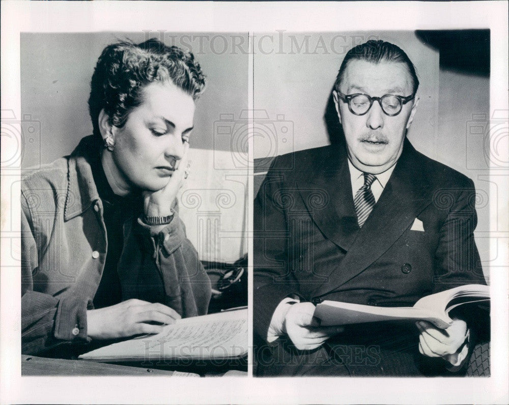 1952 Broadway American Producer/Playwright/Actor Howard Lindsay Press ...