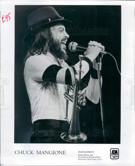 1979 American Musician Flugelhorn Player/Composer Chuck Mangione Press Photo - Historic Images
