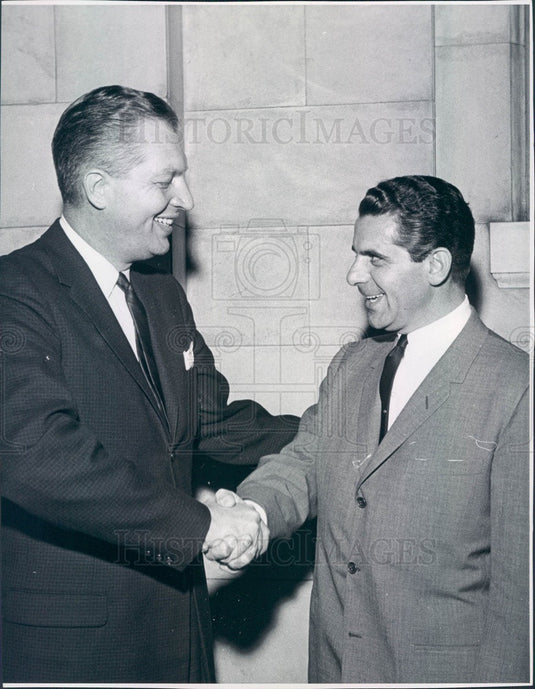 1962 Boulder, Colorado Financier Allen Lefferdink & George Barbary Press Photo - Historic Images