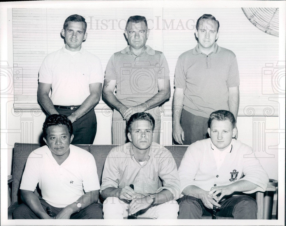 1964 Fort Sheridan, Illinois US Army Golf Team Press Photo - Historic Images