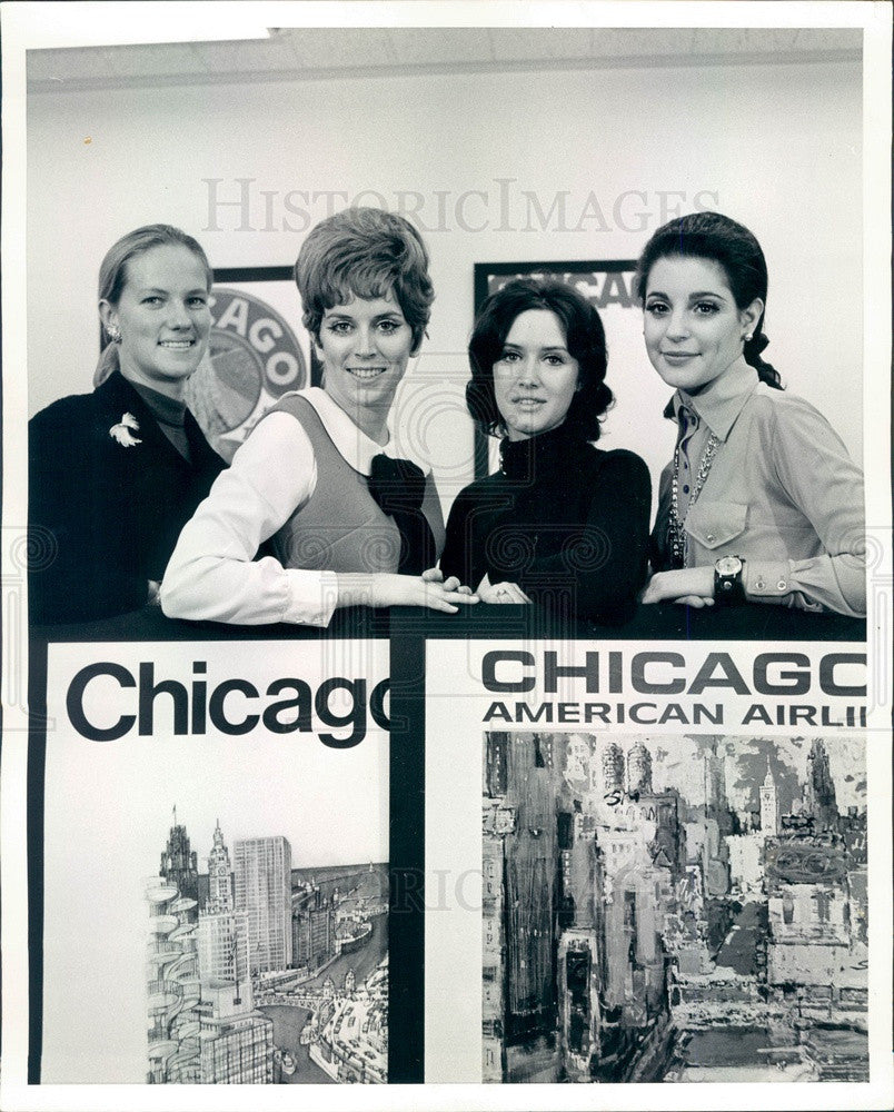 1969 Chicago, Illinois Miss Discover Chicago Contest Semifinalists Press Photo - Historic Images