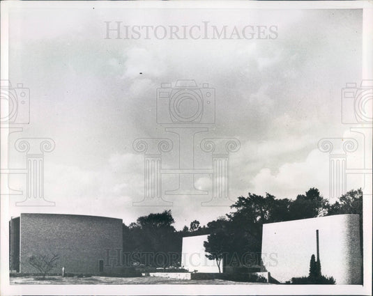 1955 Waltham, Massachusetts Brandeis University Chapel Press Photo - Historic Images