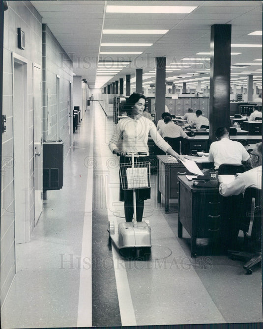1965 Fort Washington, PA Honeywell Co Battery-Powered Scooter Press Photo - Historic Images