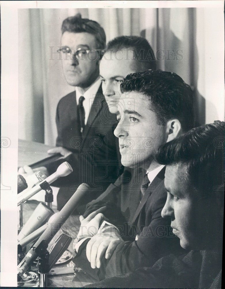 1966 Weston, Illinois, Press Conference on Atom Smasher Press Photo - Historic Images