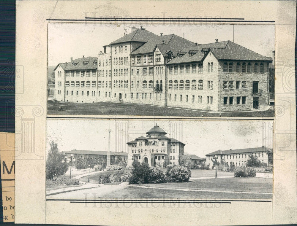 1931 Hot Springs, South Dakota Battle Mountain Government Sanitarium Press Photo - Historic Images