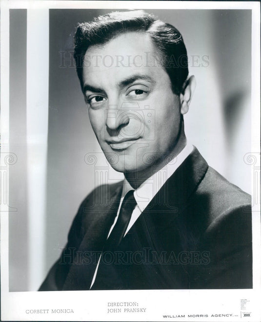 1967 Comedian Corbett Monica Press Photo - Historic Images