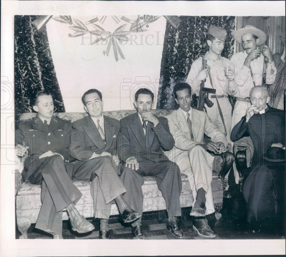 1954 Guatemalan Government Members Press Photo - Historic Images