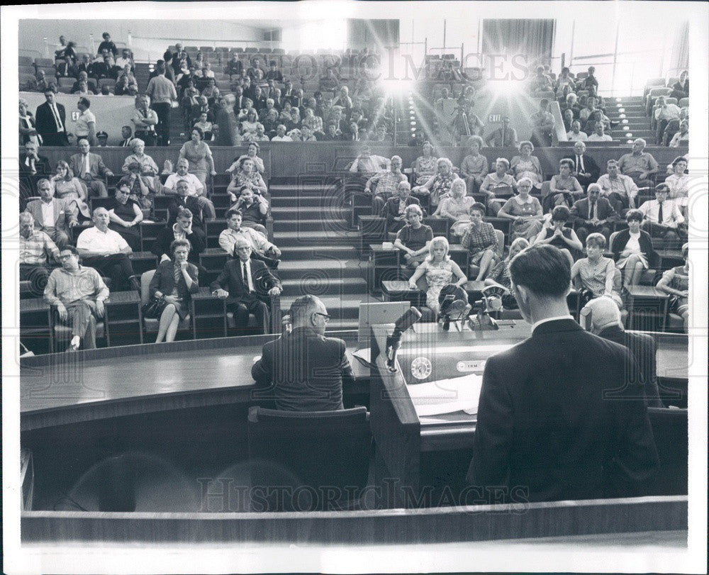 1967 Detroit, MI Wayne State Univ Breakthrough Rally, Don Lobsinger Press Photo - Historic Images