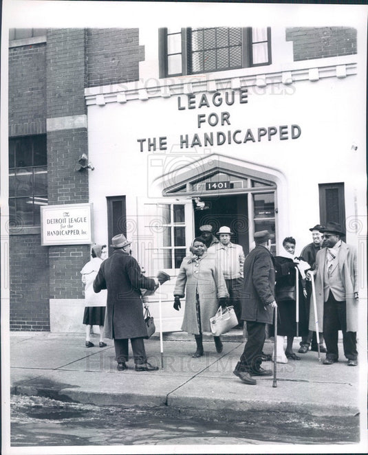 1961 Detroit, Michigan League for the Handicapped Press Photo - Historic Images