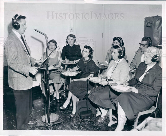 1956 Detroit, Michigan League for the Handicapped Press Photo - Historic Images
