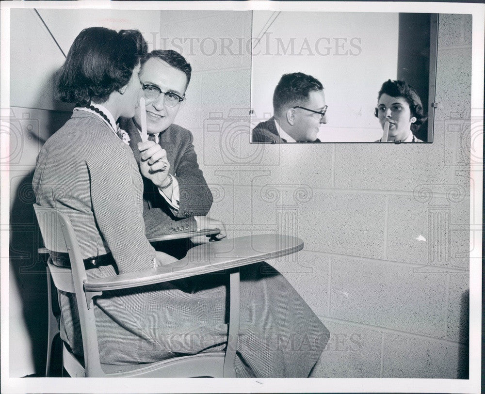 1956 Detroit, Michigan League for the Handicapped Press Photo - Historic Images