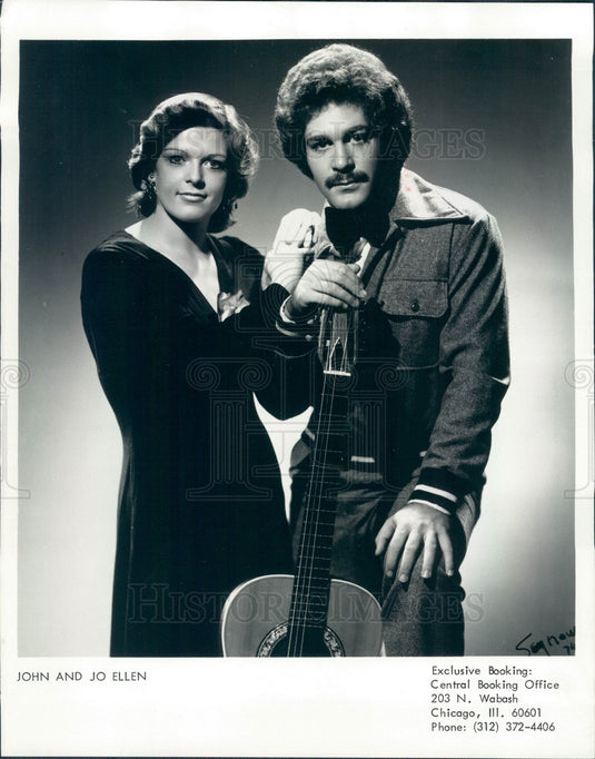 1974 Musical Duo John and Jo Ellen Press Photo - Historic Images