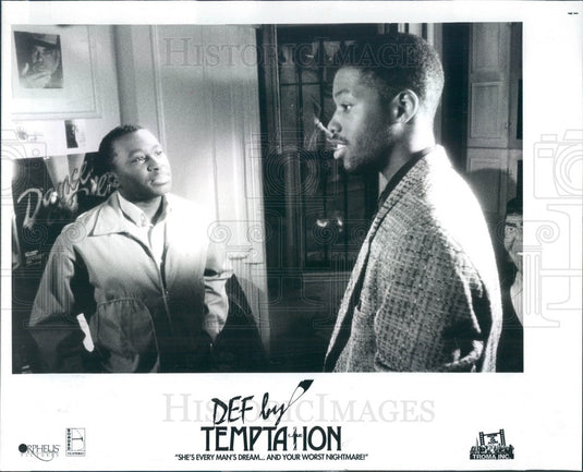 1990 Hollywood Actor & Movie Stars Kadeem Hardison & Bill Nunn Press Photo - Historic Images