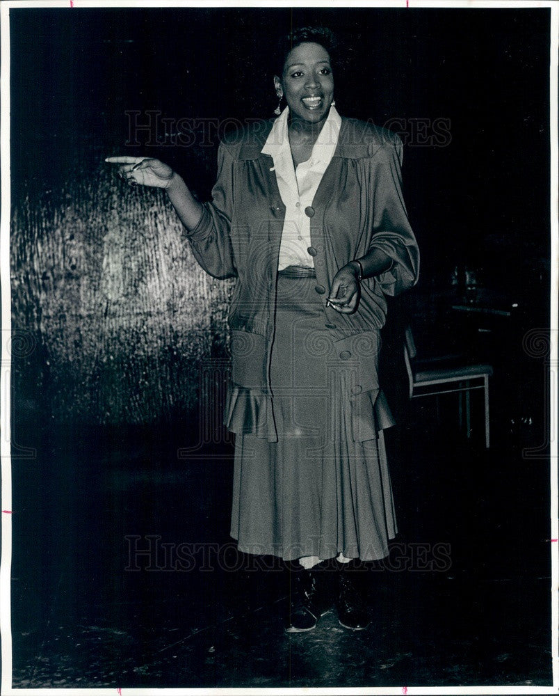 1986 Chicago Theatres Actress E F Butler Press Photo - Historic Images