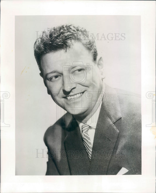 1959 English Comedian/Actor/Singer Dave King Press Photo - Historic Images