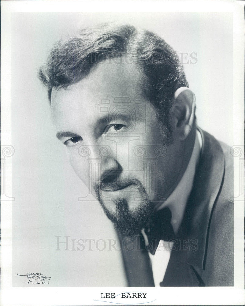 1974 Entertainer Lee Barry Press Photo - Historic Images