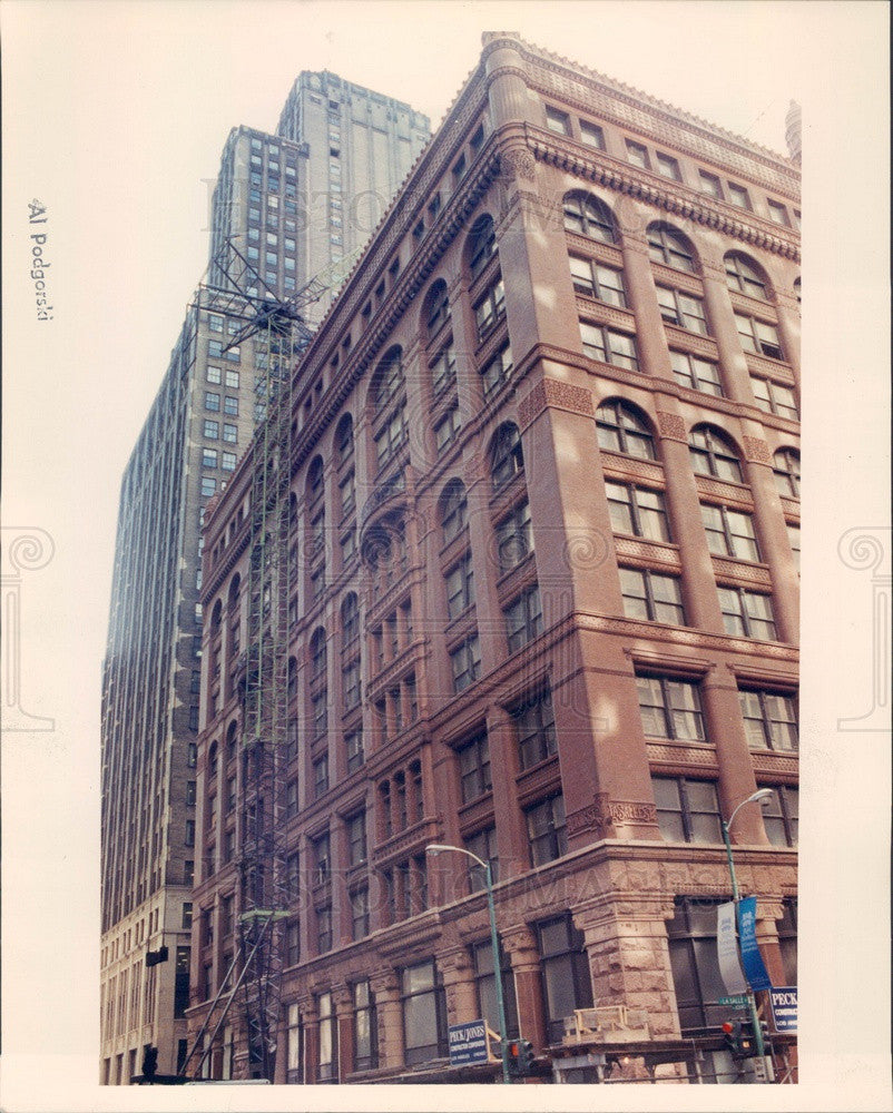 1990 Chicago, Illinois The Rookery Restoration Press Photo - Historic Images