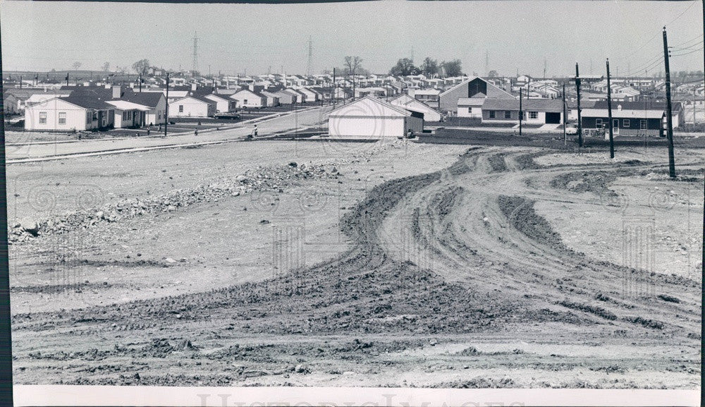 1961 Romeoville, Illinois Home Construction Press Photo - Historic Images