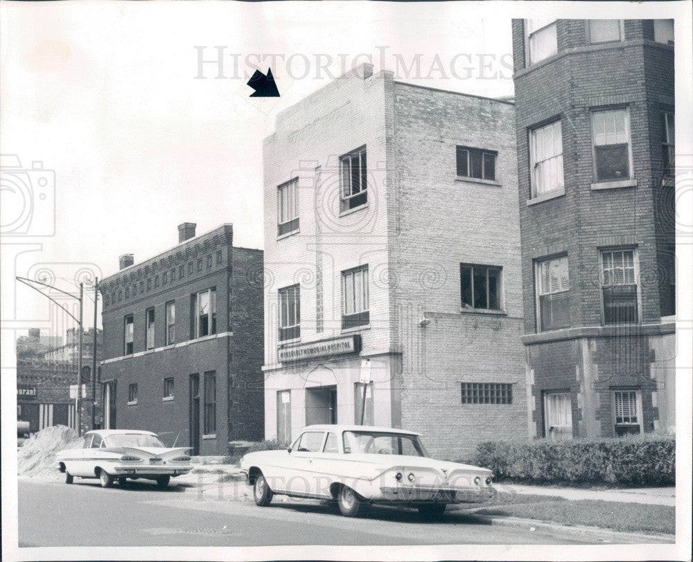 1961 Chicago, Illinois Former Roosevelt Memorial Hospital Press Photo - Historic Images