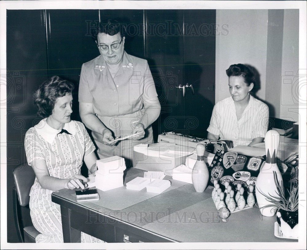 1961 Detroit, Michigan Bowling Officials Press Photo - Historic Images