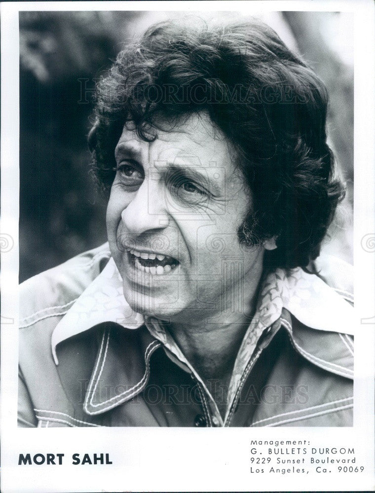 1974 Actor &amp; Comedian Mort Sahl Press Photo - Historic Images