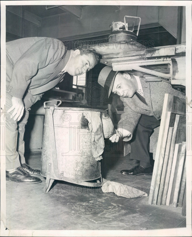 1957 Chicago, Illinois Fire Prevention Drive, Comr Robert Quinn Press Photo - Historic Images